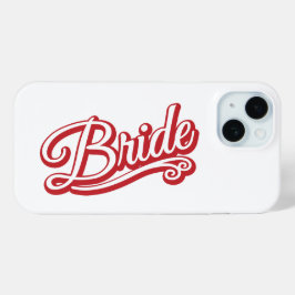 Rot/weiß auf weiß Case-Mate iPhone hülle