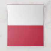 Rot, Weiß, Baseball-Marine Bar Mitzvah Platzkarte (Innenseite Aufgefaltet)