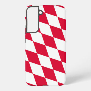 Rot-Weiß-Bayern Diamantflaggenmuster Samsung Galaxy Hülle
