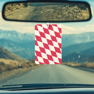 Rot-Weiß-Bayern-Muster für die Diamantflagge Autolufterfrischer