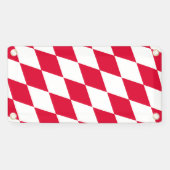 Rot-Weiß-Bayern-Muster für die Diamantflagge Banner (Horizontal)