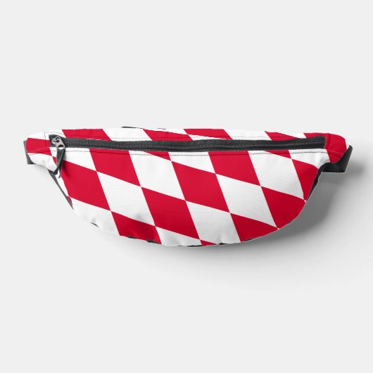 Rot-Weiß-Bayern-Muster für die Diamantflagge Bauchtasche (Ablage )
