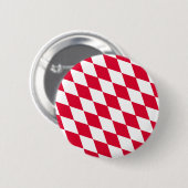 Rot-Weiß-Bayern-Muster für die Diamantflagge Button (Vorne & Hinten)
