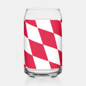 Rot-Weiß-Bayern-Muster für die Diamantflagge Dosenglas (Links)