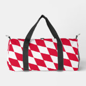 Rot-Weiß-Bayern-Muster für die Diamantflagge Duffle Bag (Vorderseite)