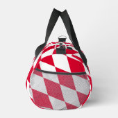 Rot-Weiß-Bayern-Muster für die Diamantflagge Duffle Bag (Rechts)