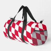 Rot-Weiß-Bayern-Muster für die Diamantflagge Duffle Bag (Rechte Ecke)