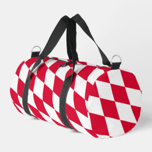Rot-Weiß-Bayern-Muster für die Diamantflagge Duffle Bag