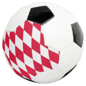 Rot-Weiß-Bayern-Muster für die Diamantflagge Fußball (Dreiviertel)