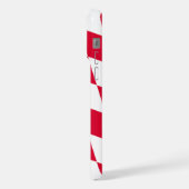 Rot-Weiß-Bayern-Muster für die Diamantflagge iPhone Hülle (Linke Seite)