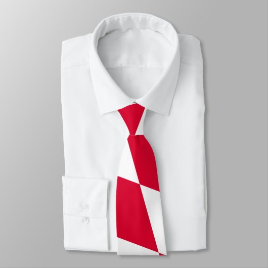 Rot-Weiß-Bayern-Muster für die Diamantflagge Krawatte (Gebunden)