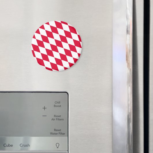Rot-Weiß-Bayern-Muster für die Diamantflagge Magnet (In Situ (Kühlschrank))