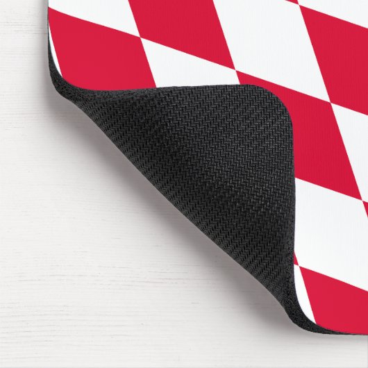 Rot-Weiß-Bayern-Muster für die Diamantflagge Mousepad (Ecke)