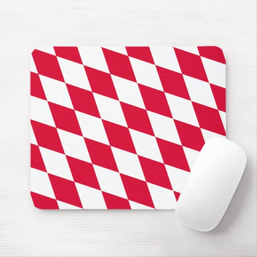 Rot-Weiß-Bayern-Muster für die Diamantflagge Mousepad (Mit Mouse)