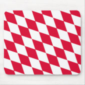 Rot-Weiß-Bayern-Muster für die Diamantflagge Mousepad (Vorne)