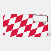 Rot-Weiß-Bayern-Muster für die Diamantflagge Samsung Galaxy Hülle (Rückseite (Horizontal))