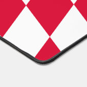 Rot-Weiß-Bayern-Muster für die Diamantflagge Schreibtischunterlage (Ecke)