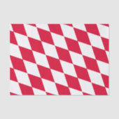 Rot-Weiß-Bayern-Muster für die Diamantflagge Seidenpapier (Vorderseite)