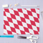 Rot-Weiß-Bayern-Muster für die Diamantflagge Seidenpapier (Handwerk)