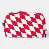 Rot-Weiß-Bayern-Muster für die Diamantflagge Waschbeutel (Vorderseite)