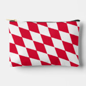 Rot-Weiß-Bayern-Muster für die Diamantflagge Zubehörtasche (Vorderseite)