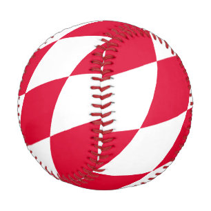 Rot-Weiß-Bayern-Rautenflaggen-Muster Baseball