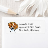 Rot/Weiß-Beagle-Aussehen nach außen (Insitu)