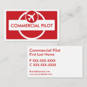 Rot-weiß-benutzerfreundliche Visitenkarten Visitenkarte (Vorne/Hinten)