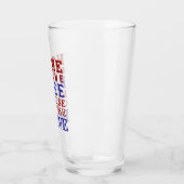 Rot Weiß Blau 4. Juli Bierglas Glas (Links)