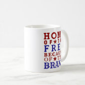Rot Weiß Blau 4. Juli Kaffeetasse (VorderseiteRechts)