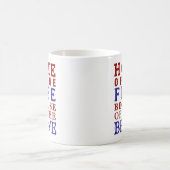 Rot Weiß Blau 4. Juli Kaffeetasse (Mittel)
