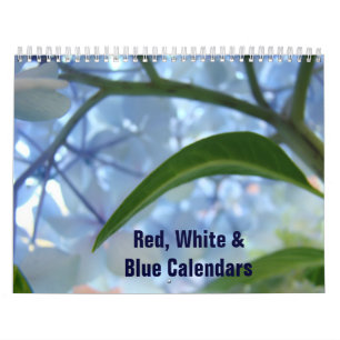 Rot Weiß Blau Amerikanischer Kalender Startet jede
