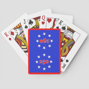 Rot Weiß & Blau Amerikas 250. Spielkarten