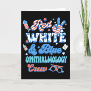 Rot Weiß Blau Augenheilkunde Crew Optiker 4. von Karte