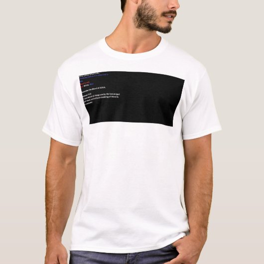 Rot. Weiß. Blau. Das Blut. T-Shirt (Vorderseite)