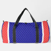 Rot Weiß Blau  Duffle Bag (Rückseite)