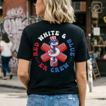 Rot Weiß Blau ER-Team Patriotischer Krankenpfleger