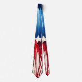 Rot-Weiß-Blau-Feuerwerk Krawatte (Vorderseite)