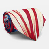 Rot-Weiß-Blau-Feuerwerk Krawatte (Gerollt)