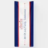 Rot, weiß, blau, Flagge, Sterne, Pfeile, 4. Juli Banner (Vertikal)