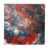 Rot, Weiß, Blau Fliese (Vorderseite)