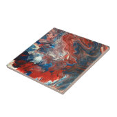 Rot, Weiß, Blau Fliese (Seite)