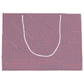 Rot, weiß, blau GINGHAM-GIFT BAG L Große Geschenktüte (Rückseite)
