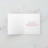 Rot, Weiß, Blau, Gold Blüte Danke für die Note Car (Innenseite)