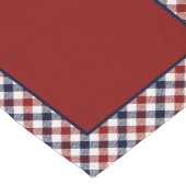 Rot-Weiß-Blau-kariert-Mitteltisch-Läufer Kurzer Tischläufer (Ecke)