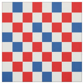 Rot Weiß Blau Kariertes Musterdesign  Stoff (Muster)