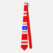 Rot Weiß Blau Krawatte (Vorderseite)