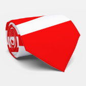 Rot Weiß Blau Krawatte (Gerollt)
