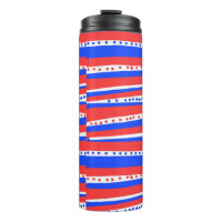 Rot Weiß Blau Kreise Streifen Chili