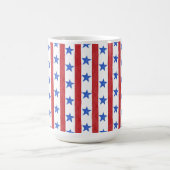 Rot Weiß & Blau Patriotisch Kaffeetasse (Mittel)